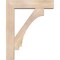 Ekena Millwork Imperial Block Smooth Bracket w/ Offset Brace, Douglas Fir, 7 1/2"W x 32"D x 40"H BKT0806X32X40IMP05SDF - alternate 3